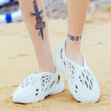 将图片加载到图库查看器,Women's Sandals Summer Hole Shoes Rubber Clogs Unisex Garden Shoes Beach Flat Sandals Water Sneaker Shoes For Walking Pool Yard Garden Breathable Unisex Shoes