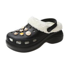 将图片加载到图库查看器,Women's Slippers Summer New Thick Soles Fashion Leather Shoes Flip Flops Women Clogs Winter Slippers Arch Support House Slippers Slip On Garden Shoes Warm Home Shoes