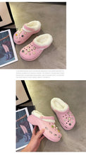 将图片加载到图库查看器,Women's Slippers Summer New Thick Soles Fashion Leather Shoes Flip Flops Women Clogs Winter Slippers Arch Support House Slippers Slip On Garden Shoes Warm Home Shoes