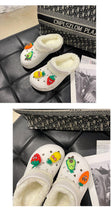 将图片加载到图库查看器,Women's Slippers Summer New Thick Soles Fashion Leather Shoes Flip Flops Women Clogs Winter Slippers Arch Support House Slippers Slip On Garden Shoes Warm Home Shoes