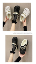 将图片加载到图库查看器,Women's Slippers Summer New Thick Soles Fashion Leather Shoes Flip Flops Women Clogs Winter Slippers Arch Support House Slippers Slip On Garden Shoes Warm Home Shoes