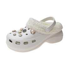 将图片加载到图库查看器,Women's Slippers Summer New Thick Soles Fashion Leather Shoes Flip Flops Women Clogs Winter Slippers Arch Support House Slippers Slip On Garden Shoes Warm Home Shoes