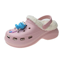 将图片加载到图库查看器,Women's Slippers Summer New Thick Soles Fashion Leather Shoes Flip Flops Women Clogs Winter Slippers Arch Support House Slippers Slip On Garden Shoes Warm Home Shoes