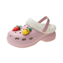 将图片加载到图库查看器,Women's Slippers Summer New Thick Soles Fashion Leather Shoes Flip Flops Women Clogs Winter Slippers Arch Support House Slippers Slip On Garden Shoes Warm Home Shoes
