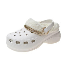 将图片加载到图库查看器,Women's Slippers Summer New Thick Soles Fashion Leather Shoes Flip Flops Women Clogs Winter Slippers Arch Support House Slippers Slip On Garden Shoes Warm Home Shoes