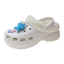 将图片加载到图库查看器,Women's Slippers Summer New Thick Soles Fashion Leather Shoes Flip Flops Women Clogs Winter Slippers Arch Support House Slippers Slip On Garden Shoes Warm Home Shoes