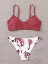 将图片加载到图库查看器,Women's Swimsuit Bikini Swimwear Floral Random Print Bikini Set Push-Up Bikinis Swim Suit Female Beachwear Swim Women Swimsuits Halter Push Up Bikini Two Piece Bathing Suits For Women