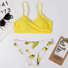 将图片加载到图库查看器,Women's Swimsuit Bikini Swimwear Floral Random Print Bikini Set Push-Up Bikinis Swim Suit Female Beachwear Swim Women Swimsuits Halter Push Up Bikini Two Piece Bathing Suits For Women