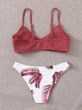 将图片加载到图库查看器,Women's Swimsuit Bikini Swimwear Floral Random Print Bikini Set Push-Up Bikinis Swim Suit Female Beachwear Swim Women Swimsuits Halter Push Up Bikini Two Piece Bathing Suits For Women