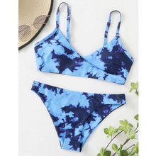 将图片加载到图库查看器,Women's Swimsuit Bikini Swimwear Floral Random Print Bikini Set Push-Up Bikinis Swim Suit Female Beachwear Swim Women Swimsuits Halter Push Up Bikini Two Piece Bathing Suits For Women