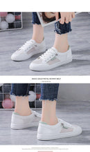 将图片加载到图库查看器,Women's White Casual Sneakers Spring Summer Breathable Flats Solid Color Mesh Shoes Fashion White Flat Sneakers Women Workout Tennis Walking Gym Fashion Sneakers