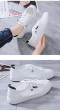 将图片加载到图库查看器,Women's White Casual Sneakers Spring Summer Breathable Flats Solid Color Mesh Shoes Fashion White Flat Sneakers Women Workout Tennis Walking Gym Fashion Sneakers