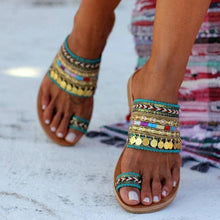 将图片加载到图库查看器,Women Sandals Flip-Flops Handmade Style Flip Flop Sandals Streetwear Fashion Shoes Women Flat Clip Toe Casual Floral Beach Flip Flop Comfy Shoes Summer Elegant Toe Ring Sandals