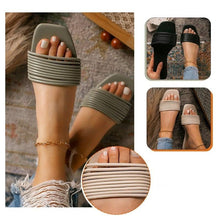 Load image into Gallery viewer, Women Sandals Summer Hollow Out Shoes Open Toe Beach Flats Ladies Footwear Strappy Flat Sandals Adjustable Casual Sandal With Open Toe Slingback Elegant Sandals