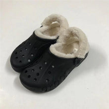 Load image into Gallery viewer, Women Sandals Winter Hole Slippers Outside Shoes For Women Slippers For Home Men's and Women's Classic Lined Clog Warm And Fuzzy Slippers Fur Lined Clogs Winter Garden Shoes Warm House Slippers