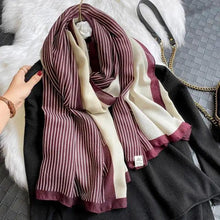 Load image into Gallery viewer, Women Scarf Leopard Print Cotton Large Size Scarfs For Winter Shawls Winter Warm Casual Wear For Women Lovely Floral Tassel Cotton ab Shawls Lady Silk Wraps Scarves