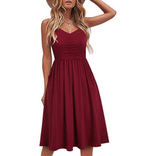 Load image into Gallery viewer, Women Sleeveless Cotton Summer Beach Dress