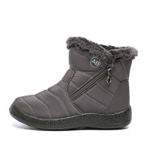 Load image into Gallery viewer, Women Snow Boots Warm Short Fur Plush Winter Ankle Boots Zip Comfort Warm Shoes Anti-Slip Fur Lined Ankle Short Boots Waterproof Slip On Outdoor Lightweight Shoes