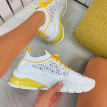 Load image into Gallery viewer, Women Sport Elegant Sneakers Platform Shoes Flats Solid Casual Spring Summer New Fashion Women's Vulcanized Running Sneakers Walking Tennis Shoes Lightweight Breathable Design