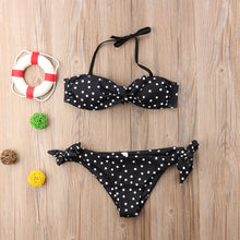 将图片加载到图库查看器,Women Strapless Bandage Push Up Dot Printed Bikini Set Women's Adjustable Bathing Suits Two Piece Swimwear Tie Cutout Low Waist String Bikini Set Lace Up Female Summer Swimwear Swimsuit Beachwear