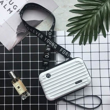 Load image into Gallery viewer, Women Suitcase Box Shape Crossbody Shoulder Bag Letter Band Travel Carrying