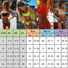 Load image into Gallery viewer, Women Swimsuit Bikini Push Up Padded Swimwear Bathing Suit Summer Bather Beachwear Padded Push Up Bikini Sets Swimsuits For Women
