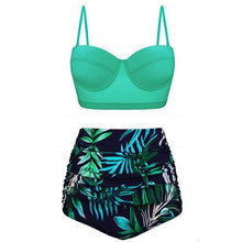 Load image into Gallery viewer, Women Swimsuits Vintage Push Up Polka Dot Plus Size Bathing Suits High Waist Bikini Underwire High Waist Swimsuit Bathing Suits Bikini Women Swimsuits Vintage Push Up Bathing Suits