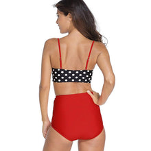 Load image into Gallery viewer, Women Swimsuits Vintage Push Up Polka Dot Plus Size Bathing Suits High Waist Bikini Underwire High Waist Swimsuit Bathing Suits Bikini Women Swimsuits Vintage Push Up Bathing Suits
