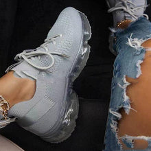 将图片加载到图库查看器,Women Trendy Sneakers Fashion Cushion Lace Up Running Sport Sneakers Outdoor Sport Shoes Spring Summer Couple Cushion Flats Training Running Breathable Sneakers