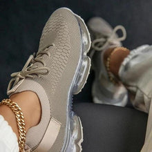 将图片加载到图库查看器,Women Trendy Sneakers Fashion Cushion Lace Up Running Sport Sneakers Outdoor Sport Shoes Spring Summer Couple Cushion Flats Training Running Breathable Sneakers