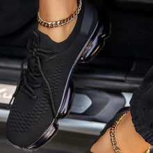 将图片加载到图库查看器,Women Trendy Sneakers Fashion Cushion Lace Up Running Sport Sneakers Outdoor Sport Shoes Spring Summer Couple Cushion Flats Training Running Breathable Sneakers