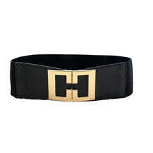 将图片加载到图库查看器,Women Vintage Stretch Belt Unique Black Elastic Design Stretchy Luxury Waistband Stylish Women Waist Belts