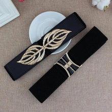 将图片加载到图库查看器,Women Vintage Stretch Belt Unique Black Elastic Design Stretchy Luxury Waistband Stylish Women Waist Belts