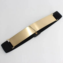 将图片加载到图库查看器,Women Vintage Stretch Belt Unique Black Elastic Design Stretchy Luxury Waistband Stylish Women Waist Belts