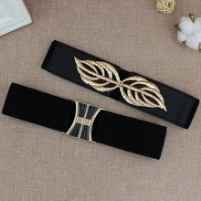 将图片加载到图库查看器,Women Vintage Stretch Belt Unique Black Elastic Design Stretchy Luxury Waistband Stylish Women Waist Belts