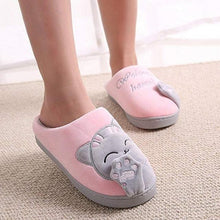 将图片加载到图库查看器,Women Winter Home Slippers Cat Shoes Non-Slip Soft Winter Warm House Slippers Indoor Bedroom Couples Shoes Womens Slippers Slip On Memory Foam House Outdoor Indoor Warm Fuzzy Plush Slippers