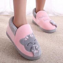 将图片加载到图库查看器,Women Winter Home Slippers Cat Shoes Non-Slip Soft Winter Warm House Slippers Indoor Bedroom Couples Shoes Womens Slippers Slip On Memory Foam House Outdoor Indoor Warm Fuzzy Plush Slippers