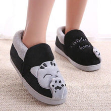 将图片加载到图库查看器,Women Winter Home Slippers Cat Shoes Non-Slip Soft Winter Warm House Slippers Indoor Bedroom Couples Shoes Womens Slippers Slip On Memory Foam House Outdoor Indoor Warm Fuzzy Plush Slippers