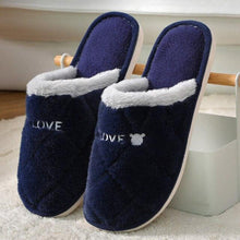 Load image into Gallery viewer, Women Winter Home Slippers Cute Shoes Non-Slip Soft Winter Warm Slipper Indoor Bedroom Couples Floor Shoes Women's House Slippers Indoor Memory Foam Cotton-Blend Knitted Autumn Winter Slippers