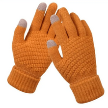 将图片加载到图库查看器,Women Winter Touch Screen Gloves Thicken Warm Knitted Stretch Gloves For Winter Wool Full Finger Outdoor Skiing Gloves Unisex Winter Gloves Women Touch Screen Gloves Knitted Gloves for Girls Stylish Winter Gloves