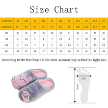 Load image into Gallery viewer, Women Winter Warm Home Slippers Couple Shoes Plush Cat Animal Slip On Soft Indoor Flats Comfort Cozy Memory Foam Scuff Slippers Slip On Warm House Shoes