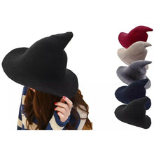 将图片加载到图库查看器,Women Winter Warm Knitted Wool Witch Hat Cap