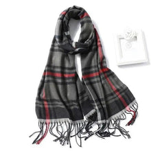 Load image into Gallery viewer, Women Winter Warm Scarf Shawl Fashion Plain Soft Long Scarves For Women Casual Wear Travel Friendly Scarfs Warm Winter Scarf Double Sided Thick Shawl Women Students Scarf