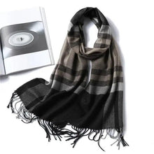 Load image into Gallery viewer, Women Winter Warm Scarf Shawl Fashion Plain Soft Long Scarves For Women Casual Wear Travel Friendly Scarfs Warm Winter Scarf Double Sided Thick Shawl Women Students Scarf