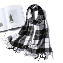 Load image into Gallery viewer, Women Winter Warm Scarf Shawl Fashion Plain Soft Long Scarves For Women Casual Wear Travel Friendly Scarfs Warm Winter Scarf Double Sided Thick Shawl Women Students Scarf