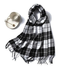Load image into Gallery viewer, Women Winter Warm Scarf Shawl Fashion Plain Soft Long Scarves For Women Casual Wear Travel Friendly Scarfs Warm Winter Scarf Double Sided Thick Shawl Women Students Scarf
