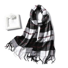 Load image into Gallery viewer, Women Winter Warm Scarf Shawl Fashion Plain Soft Long Scarves For Women Casual Wear Travel Friendly Scarfs Warm Winter Scarf Double Sided Thick Shawl Women Students Scarf