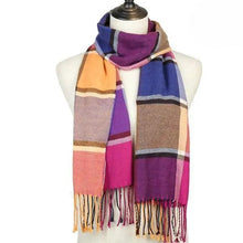 Load image into Gallery viewer, Women Winter Warm Scarf Shawl Fashion Plain Soft Long Scarves For Women Casual Wear Travel Friendly Scarfs Warm Winter Scarf Double Sided Thick Shawl Women Students Scarf