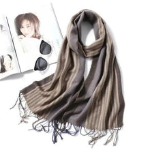 Load image into Gallery viewer, Women Winter Warm Scarf Shawl Fashion Plain Soft Long Scarves For Women Casual Wear Travel Friendly Scarfs Warm Winter Scarf Double Sided Thick Shawl Women Students Scarf