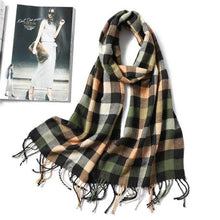 Load image into Gallery viewer, Women Winter Warm Scarf Shawl Fashion Plain Soft Long Scarves For Women Casual Wear Travel Friendly Scarfs Warm Winter Scarf Double Sided Thick Shawl Women Students Scarf